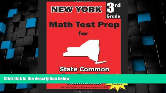 Big Deals  New York 3rd Grade Math Test Prep: Common Core Learning Standards  Best Seller Books