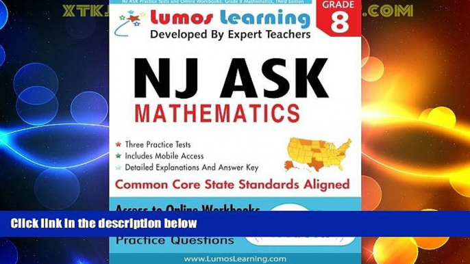 Big Deals  NJ ASK Practice Tests and Online Workbooks: Grade 8 Mathematics, Third Edition: Common