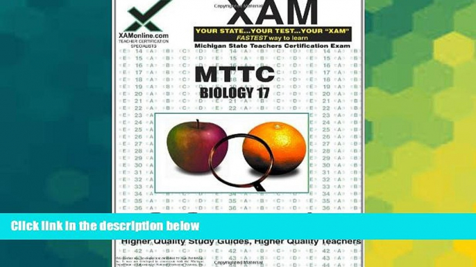 Big Deals  MTTC Biology 17 Teacher Certification Test Prep Study Guide (XAM MTTC)  Best Seller