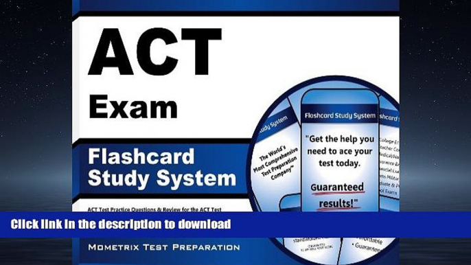 EBOOK ONLINE  ACT Exam Flashcard Study System: ACT Test Practice Questions   Review for the ACT