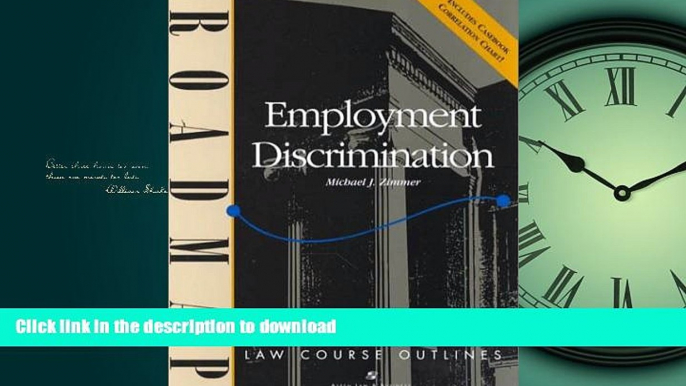 FAVORIT BOOK Employment Discrimination: Aspen Roadmap Law Course Outline (Aspen Roadmap Law Course