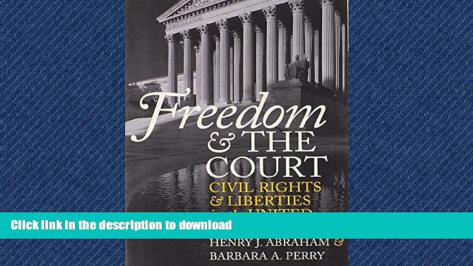 FAVORIT BOOK Freedom and the Court: Civil Rights and Liberties in the United States (Eighth