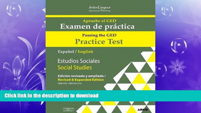 GET PDF  Apruebe el GED/ Passing the GED: Examen De Practica/ Practice Test: Estudios Sociales/