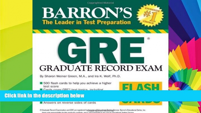 Big Deals  Barron s GRE Flash Cards  Free Full Read Most Wanted