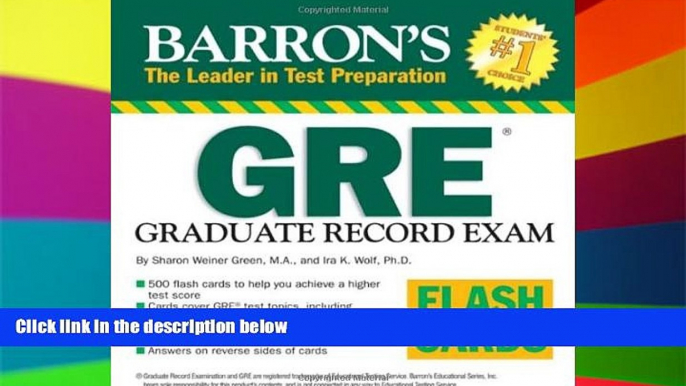 Big Deals  Barron s GRE Flash Cards  Free Full Read Most Wanted