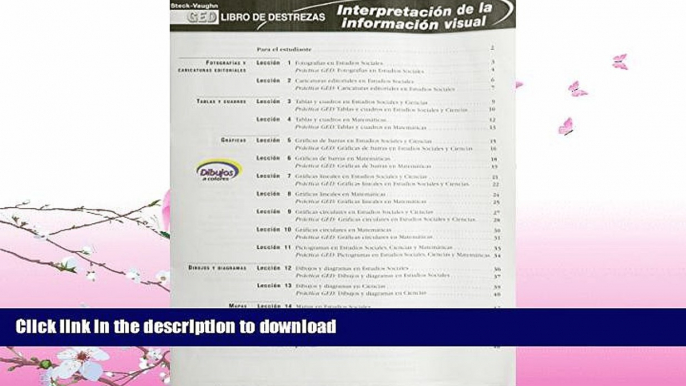 READ  Steck-Vaughn GED Spanish Skill Books: GED Skills Workbook Grades 9 - UP Interpreting Visual