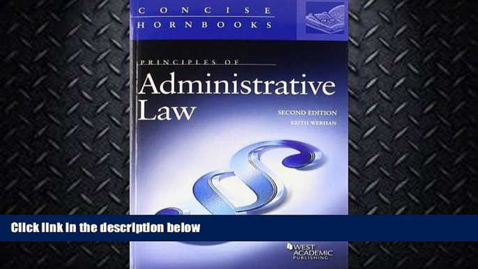 different   Principles of Administrative Law (Concise Hornbook Series)