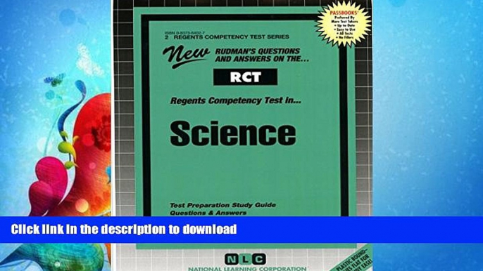 FAVORITE BOOK  SCIENCE (Regents Competency Test Series) (Passbooks) (REGENTS COMPETENCY TEST