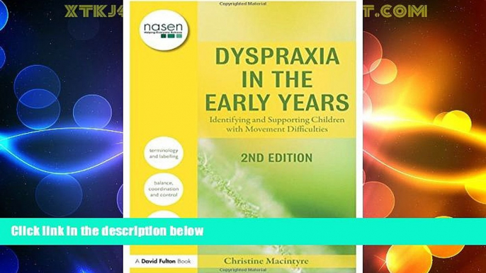 Big Deals  Dyspraxia in the Early Years: Identifying and Supporting Children with Movement