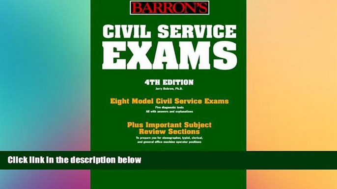 Big Deals  Civil Service Exams (Barron s Civil Service Clerical Exams)  Free Full Read Most Wanted