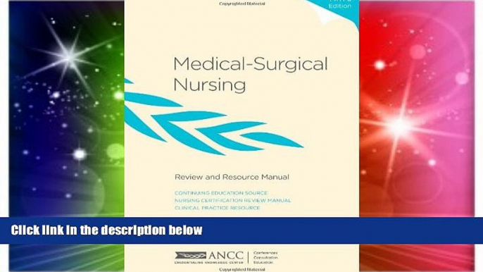 Big Deals  Medical-Surgical Nursing Review and Resource Manual  Best Seller Books Most Wanted