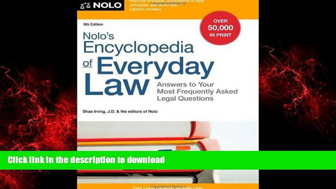 FAVORIT BOOK Nolo s Encyclopedia of Everyday Law: Answers to Your Most Frequently Asked Legal