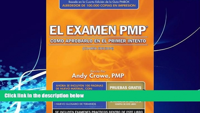 Big Deals  El examen PMP: Como aprobarlo en el primer intento (Spanish Edition)  Free Full Read