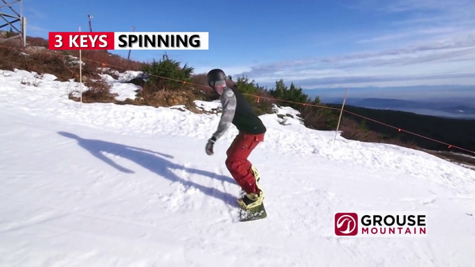 3 Keys for Spinning on a Snowboard - Beginner Snowboarding Tricks