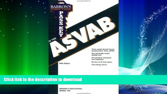 READ BOOK  Pass Key to the ASVAB (Barron s Pass Key to the ASVAB) FULL ONLINE