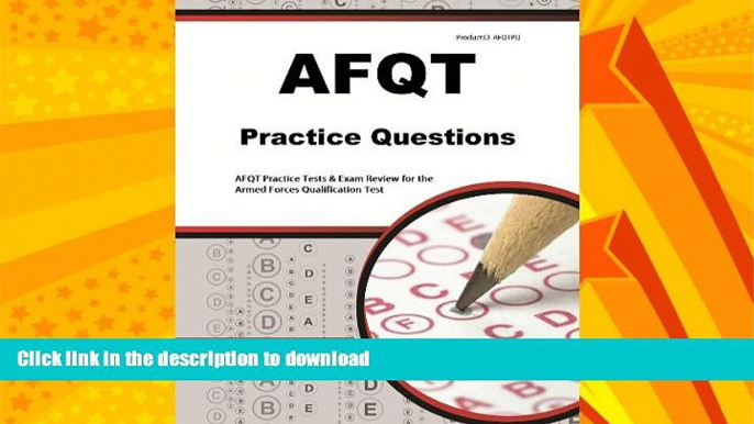 READ  AFQT Practice Questions: Practice Tests   Exam Review for the Armed Forces Qualification