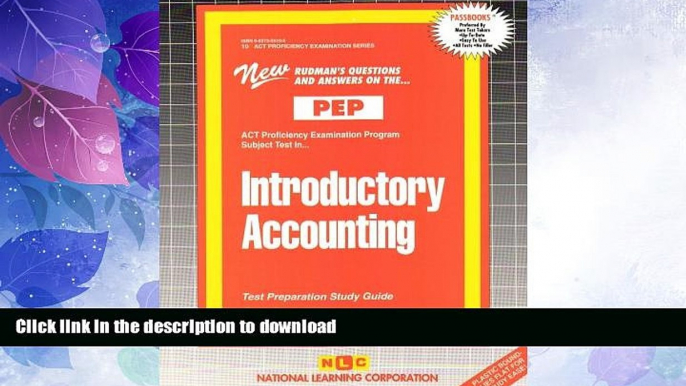 FAVORITE BOOK  INTRODUCTORY ACCOUNTING (Excelsior/Regents College Examination Series) (Passbooks)