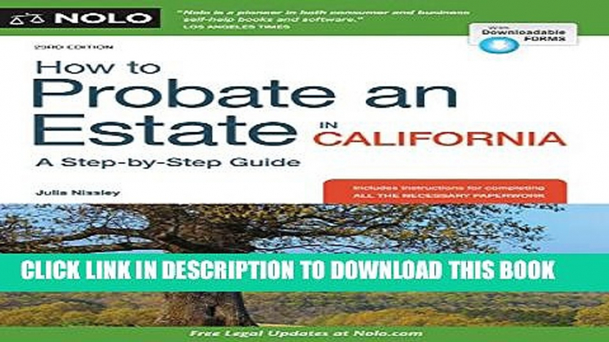 [PDF] How to Probate an Estate in California Popular Colection