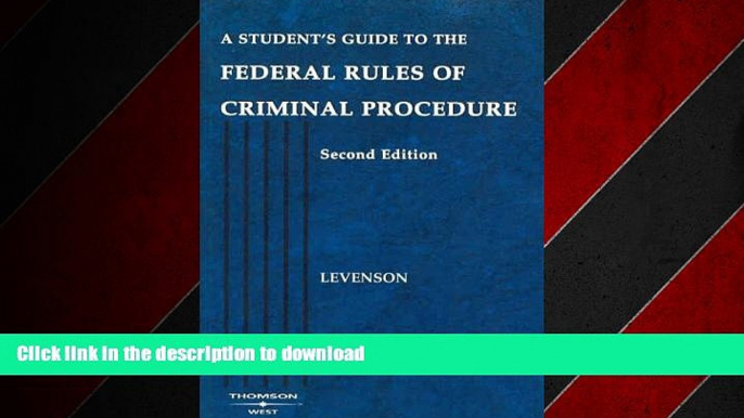 FAVORIT BOOK A Student s Guide to the Federal Rules of Criminal Procedure (Student Guides) READ