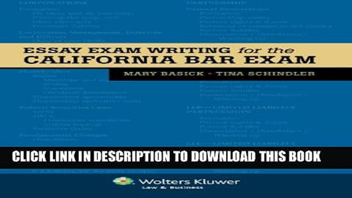 [New] Essay Exam Writing for the California Bar Exam Exclusive Online