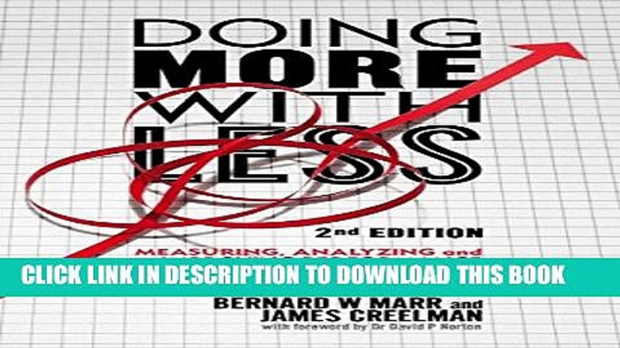 New Book Doing More with Less 2nd edition: Measuring, Analyzing and Improving Performance in the