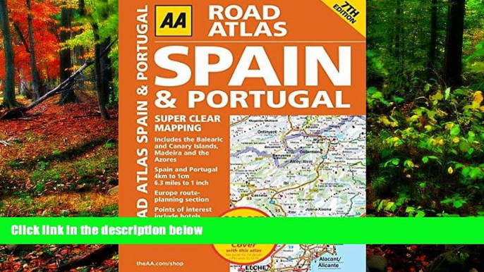 Big Deals  AA Road Atlas Spain   Portugal (AA Spain   Portugal Road Atlas)  Best Seller Books Most