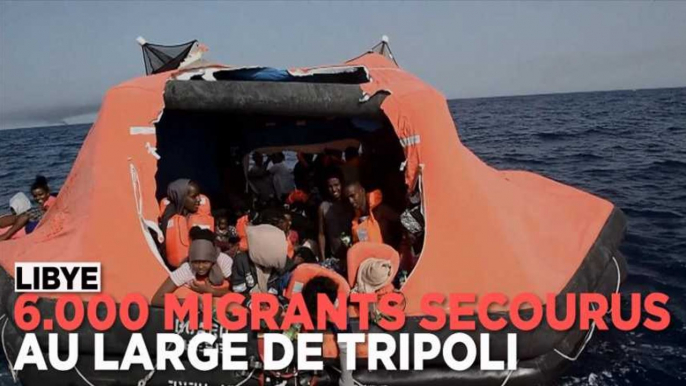 6.000 migrants secourus au large de la Libye