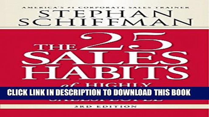 Collection Book The 25 Sales Habits of Highly Successful Salespeople