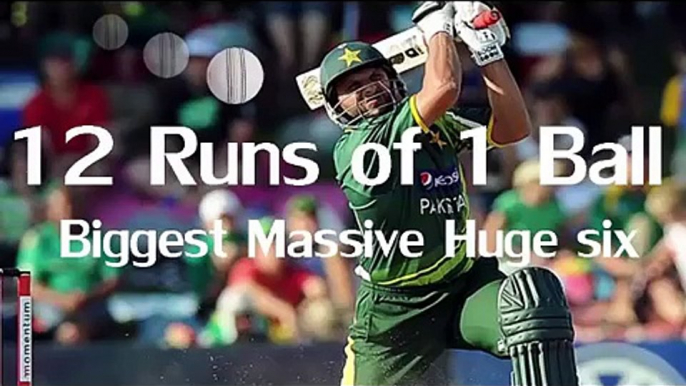 World Biggest Six in Cricket History - by Shahid Afridi