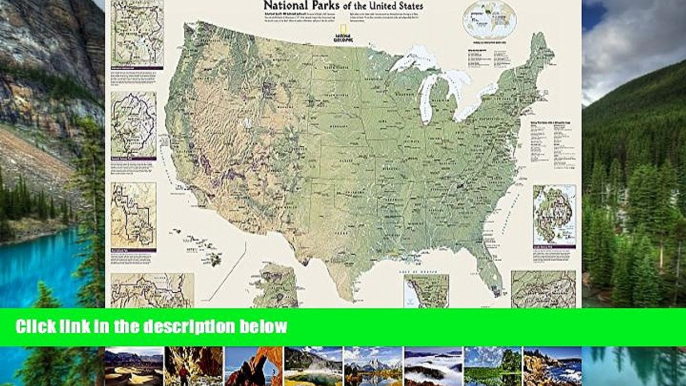 Big Deals  U. S. National Parks Wall Map  Best Seller Books Best Seller