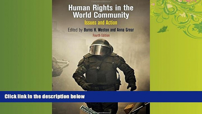 FAVORITE BOOK  Human Rights in the World Community: Issues and Action (Pennsylvania Studies in