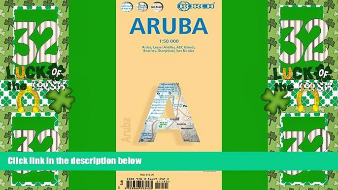 Big Deals  Laminated Aruba Map by Borch (English, Spanish, French, Italian and German Edition)