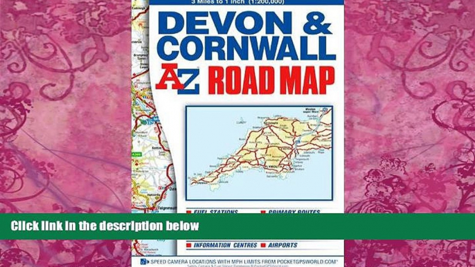 Big Deals  Devon   Cornwall Road Map (A-Z Road Map)  Best Seller Books Most Wanted