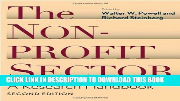 [PDF] The Nonprofit Sector: A Research Handbook, Second Edition Popular Collection