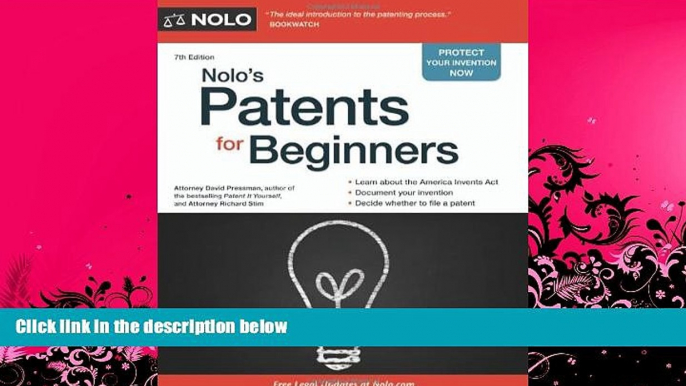 complete  Nolo s Patents for Beginners