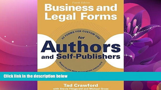 FAVORITE BOOK  Business and Legal Forms for Authors and Self-Publishers (Business and Legal Forms