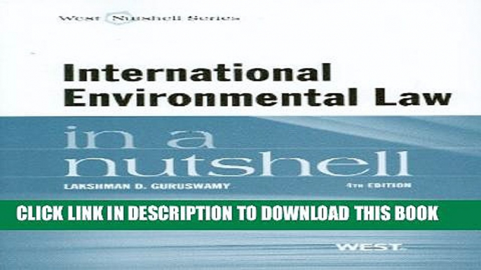 [PDF] International Environmental Law in a Nutshell Full Online