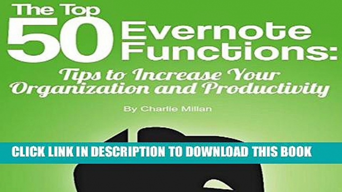 New Book The Top 50 Evernote Functions: Tips for Increasing Your Organization and Productivity