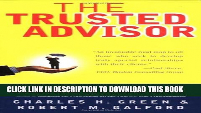 New Book The Trusted Advisor