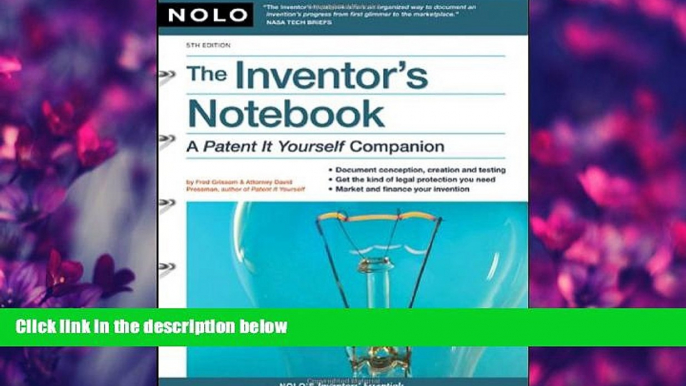 complete  Inventor s Notebook: A Patent It Yourself Companion