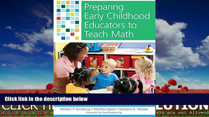 READ book  Preparing Early Childhood Educators to Teach Math: Professional Development that