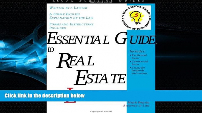 FULL ONLINE  Essential Guide to Real Estate Leases (Complete Book of Real Estate Leases)