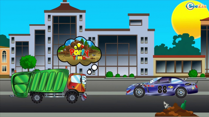 Trucks Kids Cartoon. Truck with Garbage Truck Adventures. Cartoons for children 36 Episode