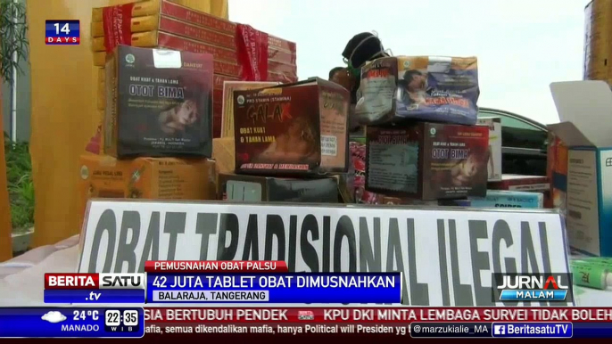 BPOM Musnahkan Jutaan Butir Obat Palsu