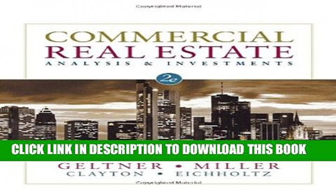 [PDF] Commercial Real Estate Analysis   Investments Full Colection