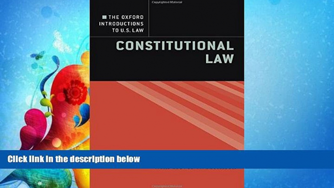 different   The Oxford Introductions to U.S. Law: Constitutional Law