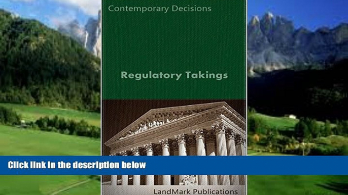 Big Deals  Regulatory Takings (Constitutional Law Series)  Best Seller Books Best Seller