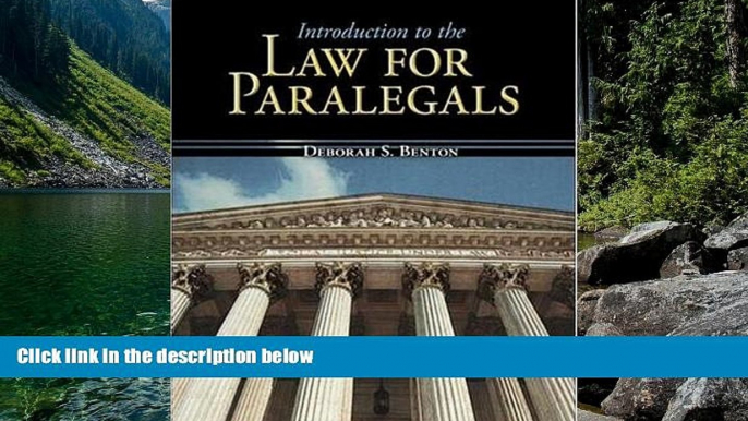 READ NOW  Introduction to the Law for Paralegals (McGraw-Hill Business Careers Paralegal Titles)