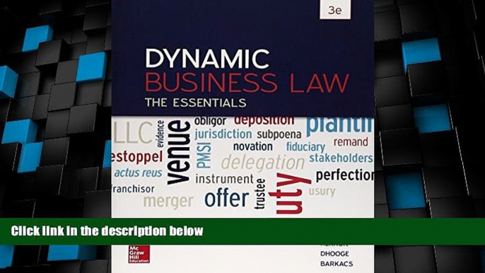 Big Deals  Dynamic Business Law: The Essentials, 3dr Edition  Full Read Most Wanted