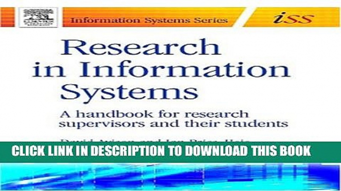 [Read PDF] Research in Information Systems: A Handbook for Research Supervisors and their Students